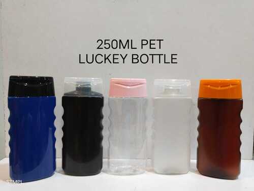 ट्रांसपेरेंट 250Ml पेट लकी बॉटल