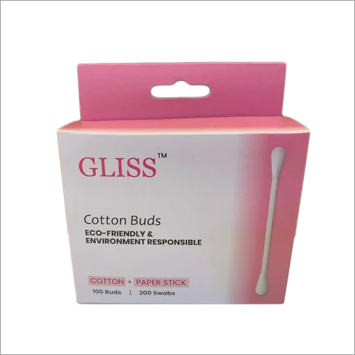 Gliss Cotton Buds - 100% Cotton Material 50 Pack | Ideal For Commercial And Personal Use Soft And Durable Design