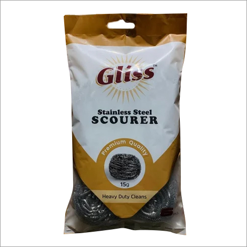 Cleaning Scrubber - Ldpe Material, 51 Microns Thickness, Transparent Color, 0.5 Kg Holding Capacity | High Quality, Stainless Steel, Commercial Usage