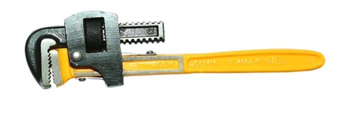 Stillson Pipe Wrench - High Carbon Steel, Sizes 10-48 Inches | Multi-color, Rubber Handle, Multi-purpose Tool
