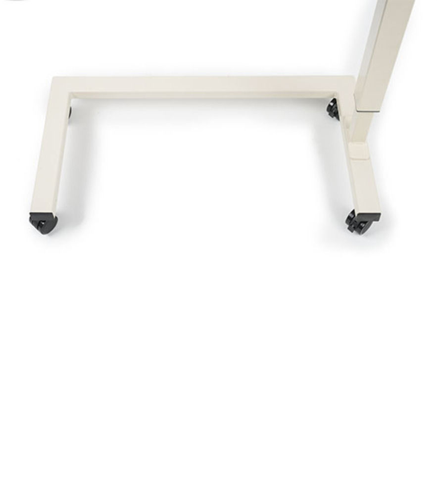 Overbed Table (Gear Adjustment) - Color: Brown And White