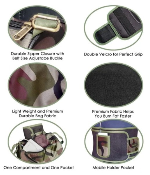 Sweat Slim Belt - Features: Sweat-enhancing Adjustable Fit