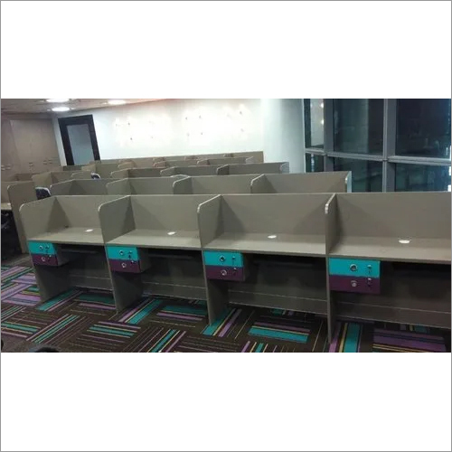 2 Feet Call Center Workstation - Wooden, 10mm Thickness, Matte Finish | Modern Design, Durable Steel Frame, Indian Style
