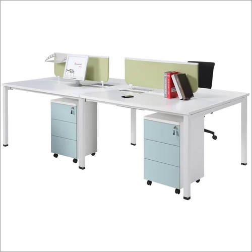 Open Desk Computer Workstation - Wooden, 2 Feet High, Modular Design With Efficient Storage Space | Comfortable Design For Office Use