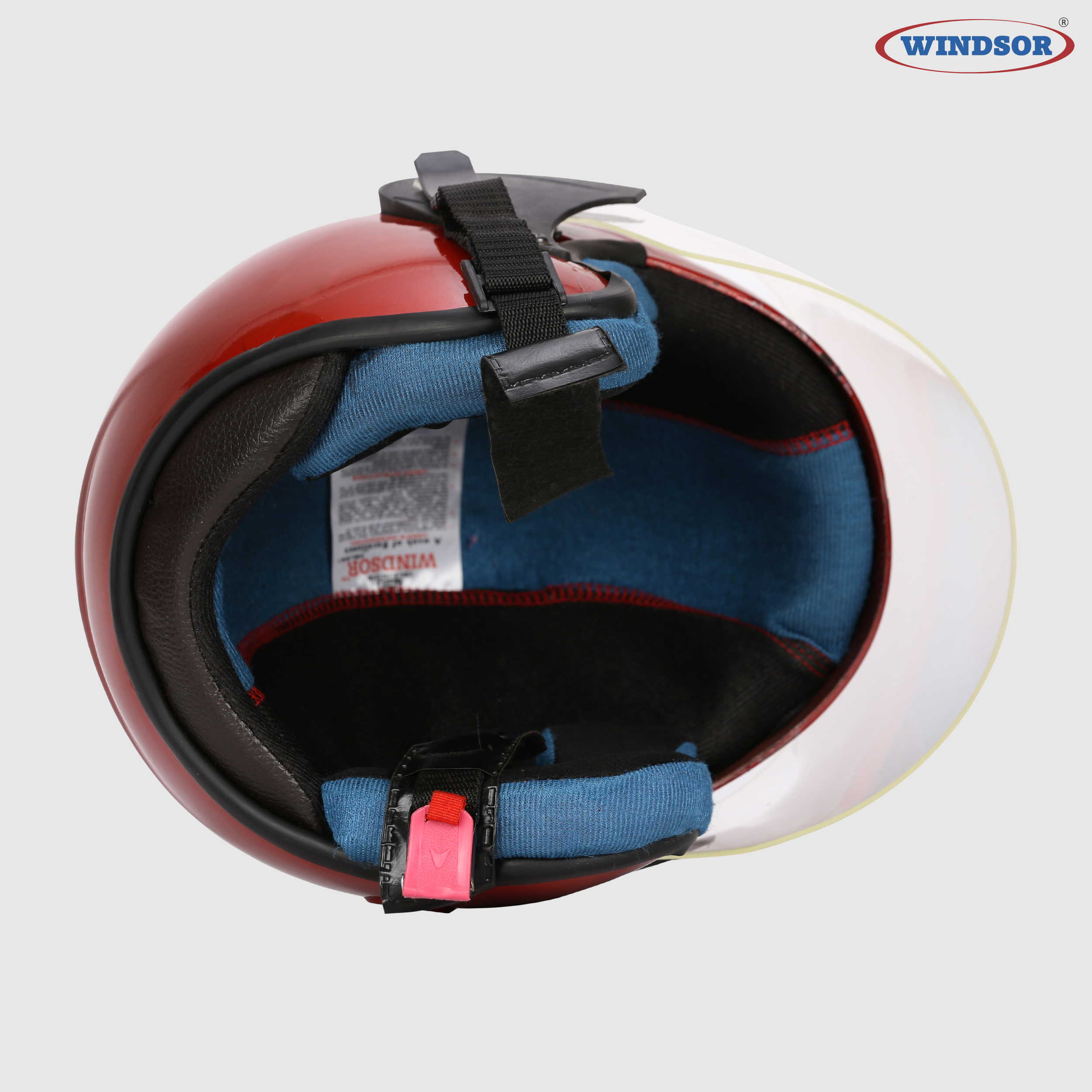 Windsor Lovely Open Face Navi Helmets - Ppcp Material, 10x8x10 Inch Size | Available In Silver, Silver Black, Red, Blue With 700g Lightweight Design