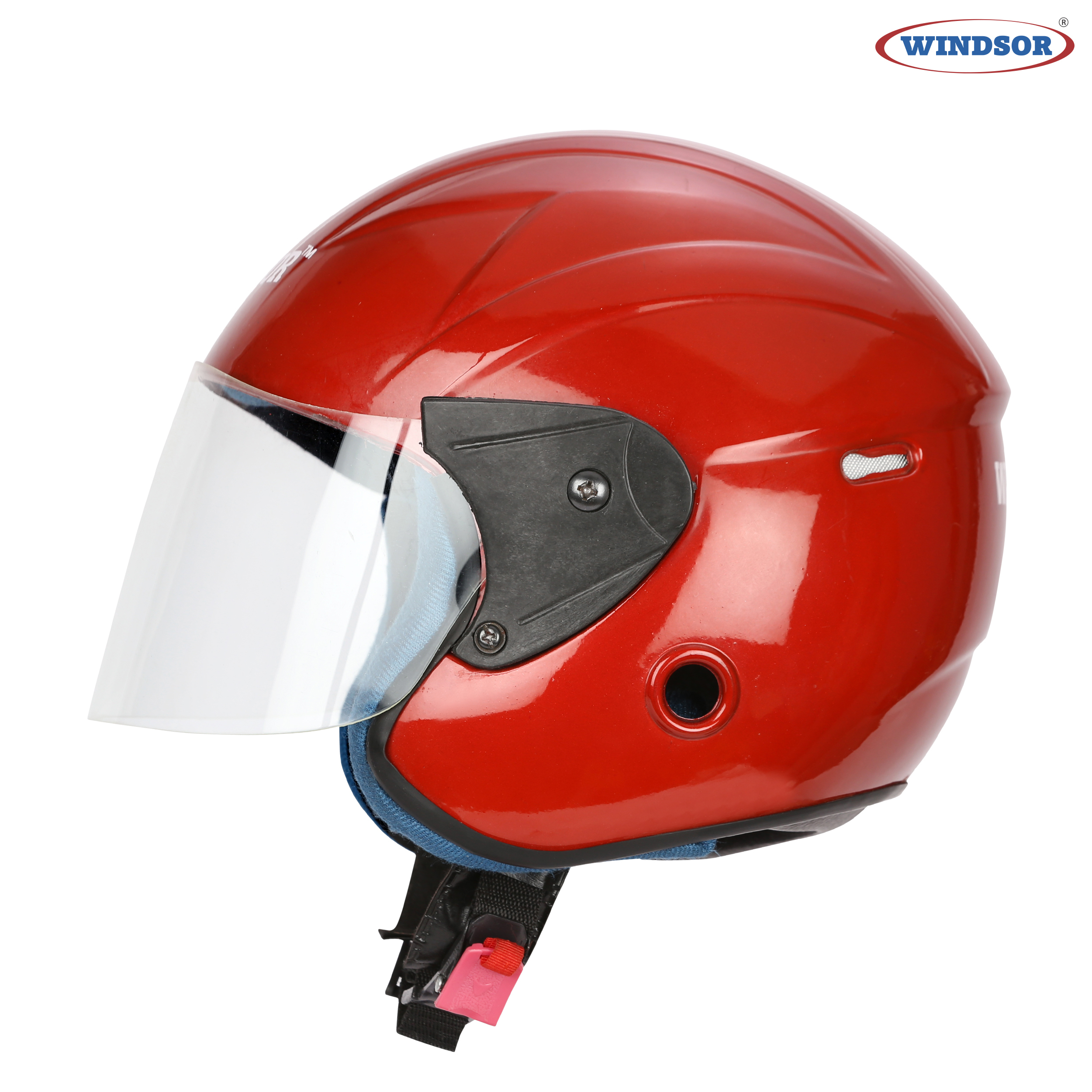 Windsor Lovely Open Face Navi Helmets - Ppcp Material, 10x8x10 Inch Size | Available In Silver, Silver Black, Red, Blue With 700g Lightweight Design