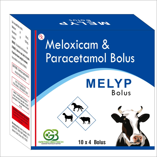 10X4 बोलस मेलोक्सिकैम और पेरासिटामोल पशु चिकित्सा बोलस सामग्री: पशु का अर्क