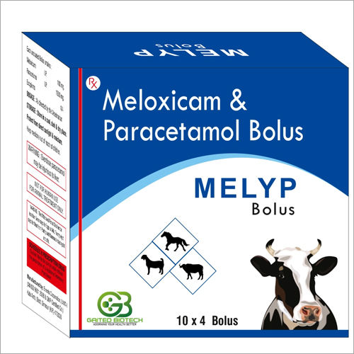 10x4 Bolus Meloxicam And Paracetamol Veterinary Bolus Ingredients: Animal Extract