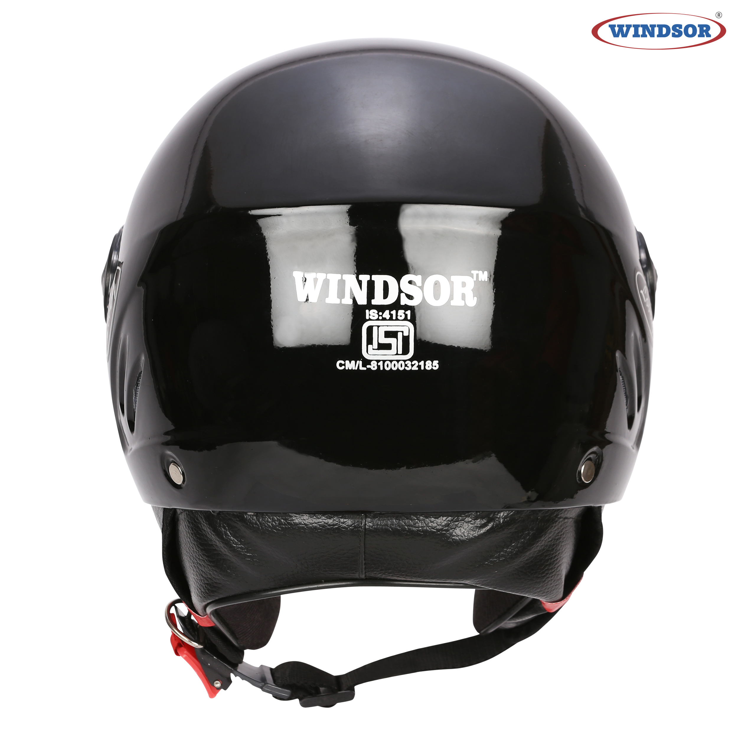 Windsor Lovely Painted Open Face Helmet - Ppcp Material 580 Mm Size 10x13x9 Inches Dimensions Silver Silver Black Red Blue Colors | Robust Structure Unisex Half Face Design Motorcycle Helmet
