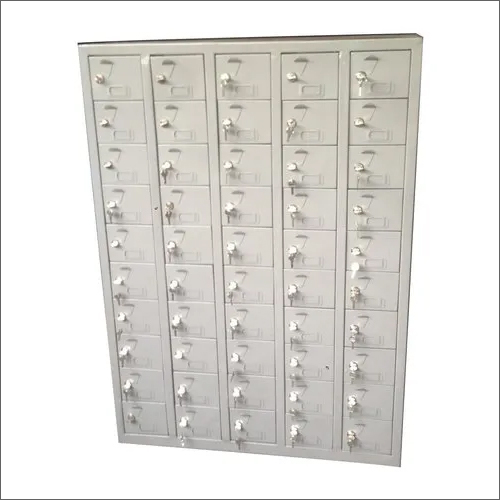 White 60 Inch Mobile Phone Locker