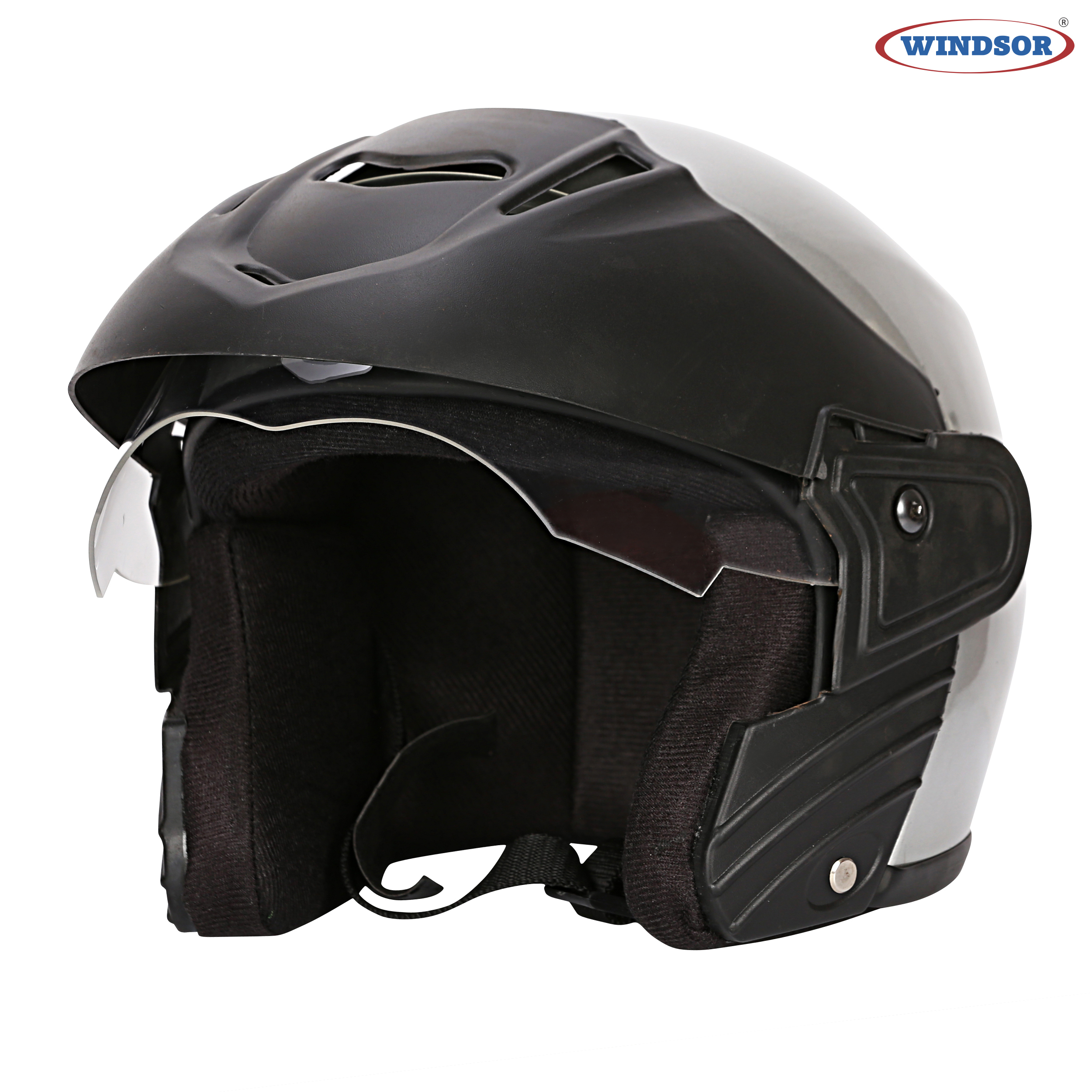 Silver Windsor Dash Lovely Open Face Helmets