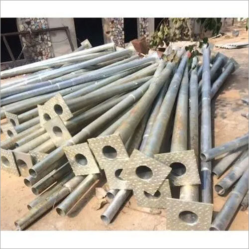 8 Feet Swaged Pole - Color: Steel Grey