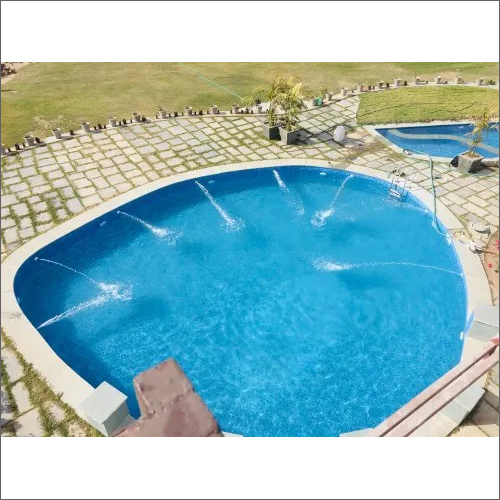 50mm Pvc Swimming Pool Nozzle - Pvc Material, Round Shape, White Color | Ideal For Overflow Pools And Water Draining Applications