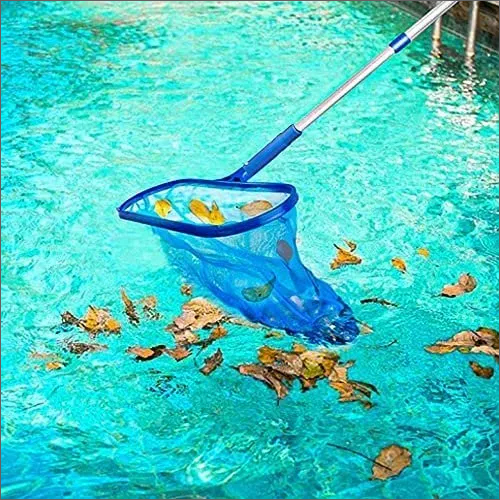 Swimming Pool Leaf Skimmer - Plastic Material, Different Sizes Available | Blue Color, Warranty Included