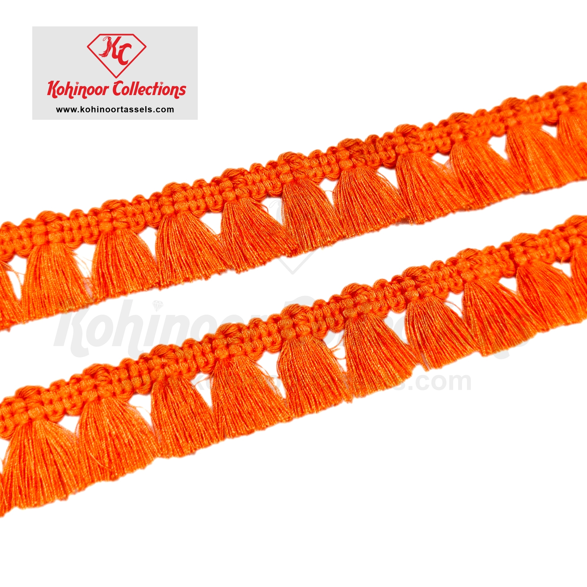 Spun Poly Designer Tassel Trim Lace Fringe