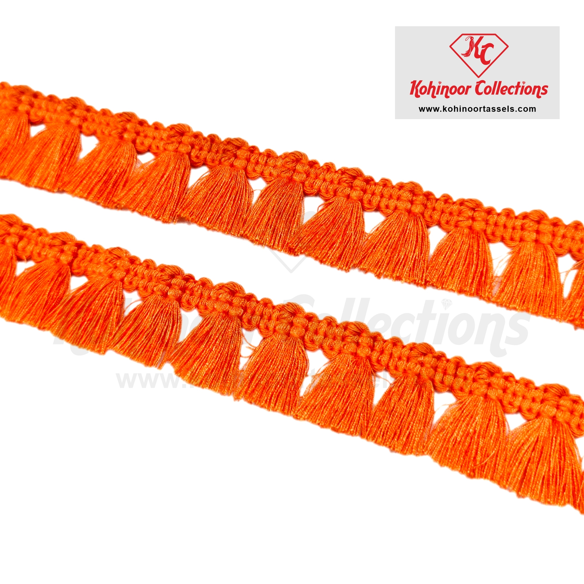 Spun Poly Designer Tassel Trim Lace Fringe