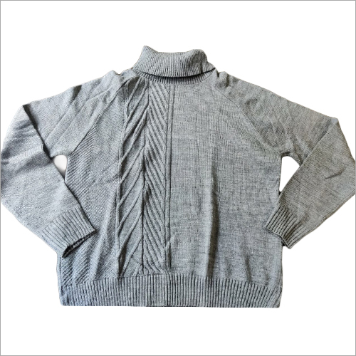 Grey Winter Girls Sweater