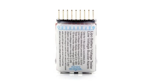 Rc Lipo Battery Low Voltage Alarm 1s-8s Buzzer Indicator Checker Tester Led - Size: 40mm X 25mm X 11mm, Color: Red | Voltage Range: 0.5-36v, Low Voltage Alarm: 2-8s