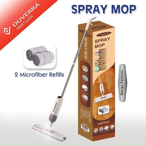 Beige Microfiber Water Spray Mop