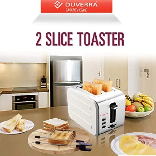 Stainless Steel 2 Slice Pop-up Toaster