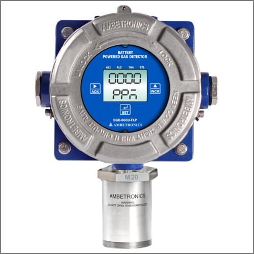 कास्ट एल्यूमीनियम बैटरी संचालित गैस डिटेक्टर