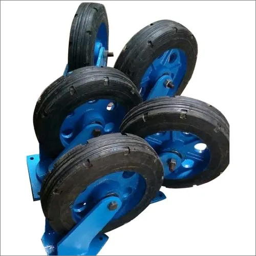 Black Rubber Trolley Caster Wheel