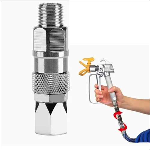 सिल्वर एयरलेस गन स्विवेल यूनियन