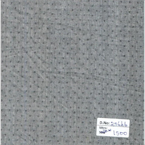ग्रे 23646 58 इंच डॉबी प्रिंट फ़ैब्रिक - 1500 मीटर
