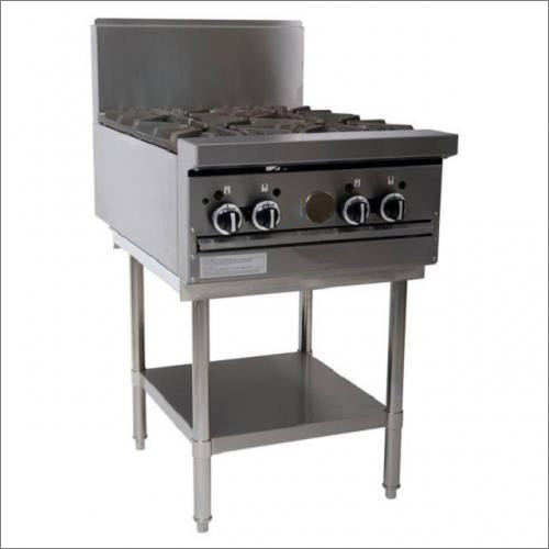 Steel Four Burner Gas Range
