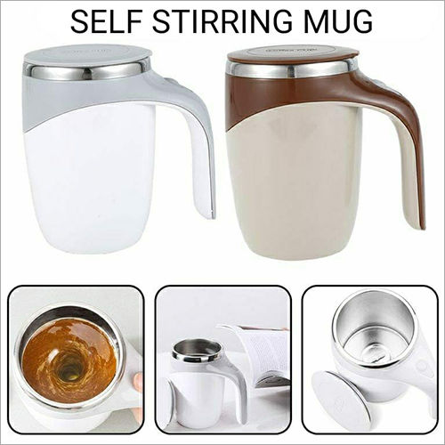 Multicolor Self Stirring Mug