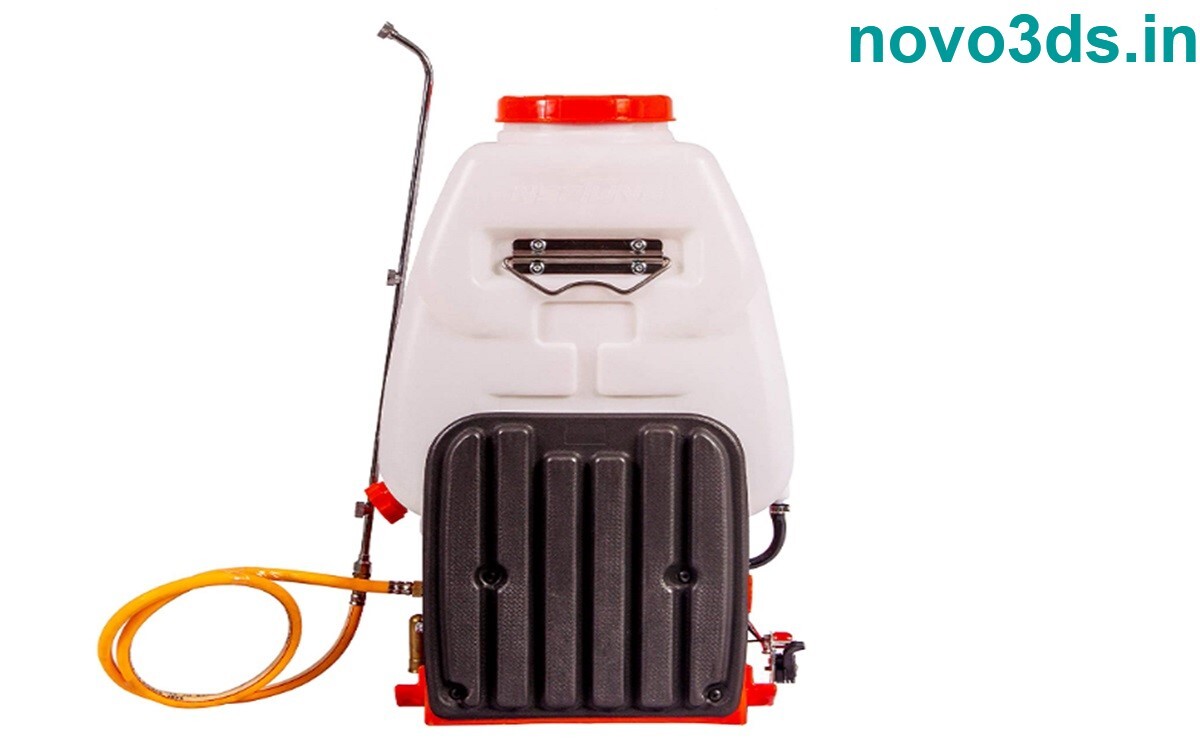 Red Knapsack Power Sprayer 4 Stroke Petrol Engine 15 Liters