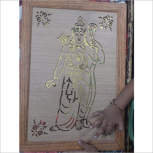 Religious Ram Laser Wood Craft