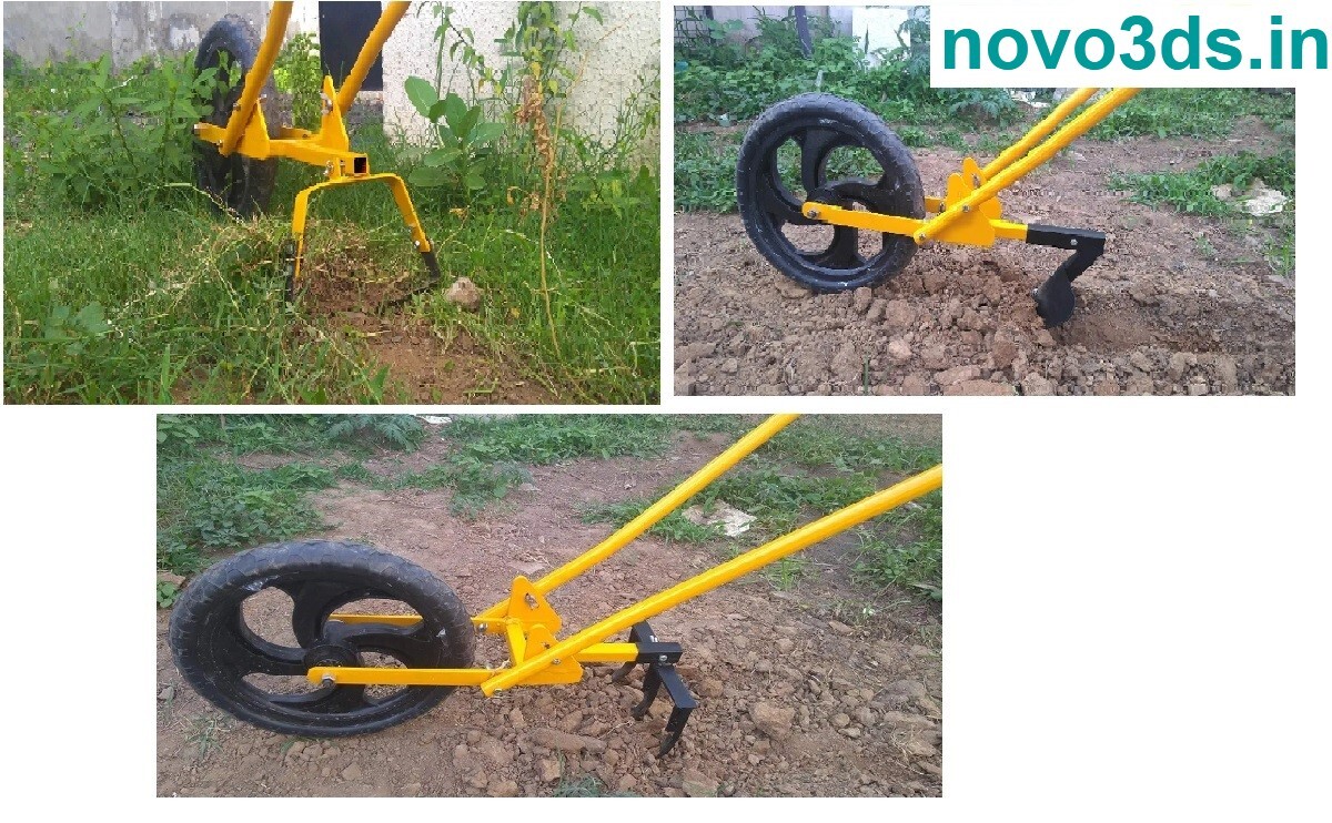 Manual Weeder With Furrow Tooth Cultivator Weeder Attachments Capacity: 100 Kg/day
