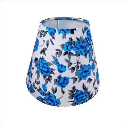 White-blue Rose Print Lamp Shade