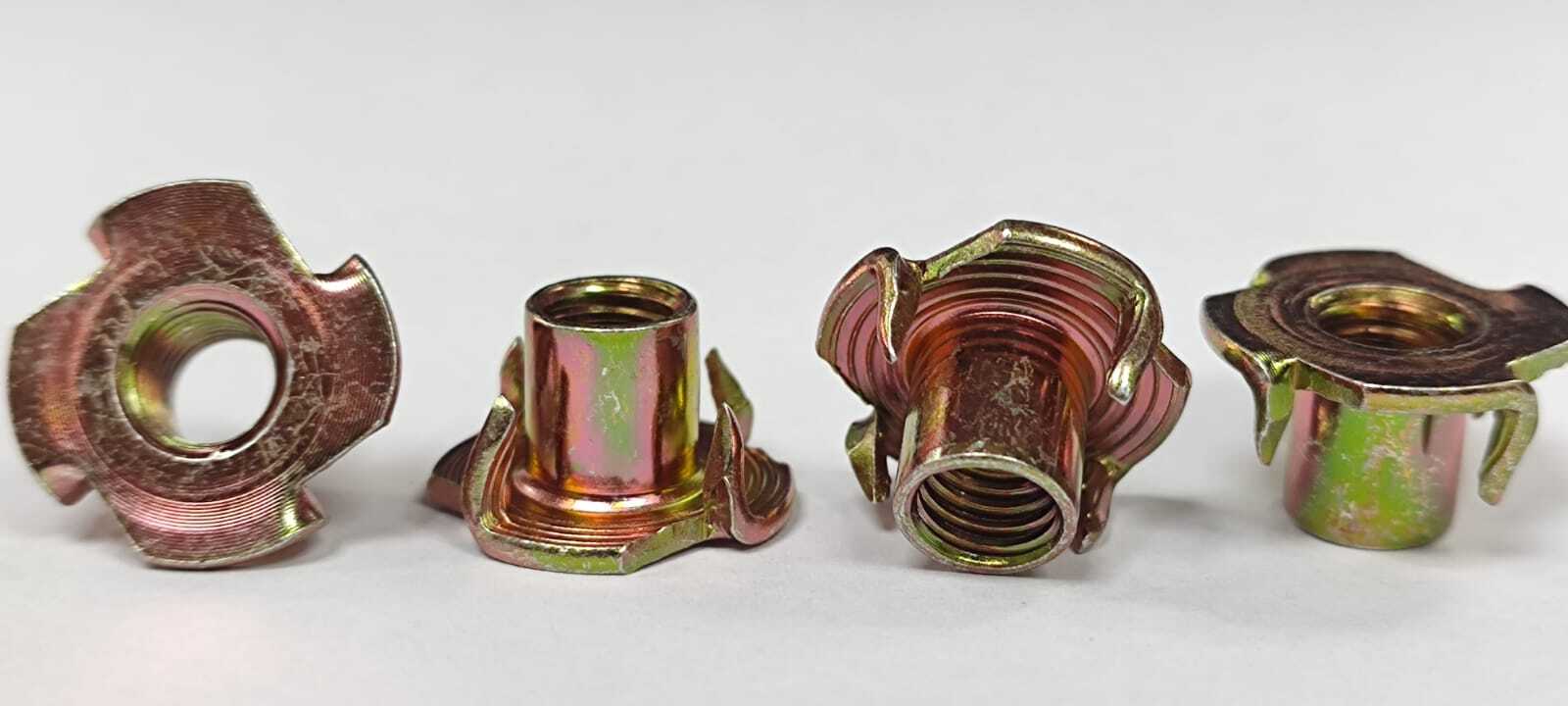 Tee Nuts - M5 X 8, M6 X 10, M8 X 12, M10 X 14t | Precision Fastening For Wood, Particle Board, And Composite Materials