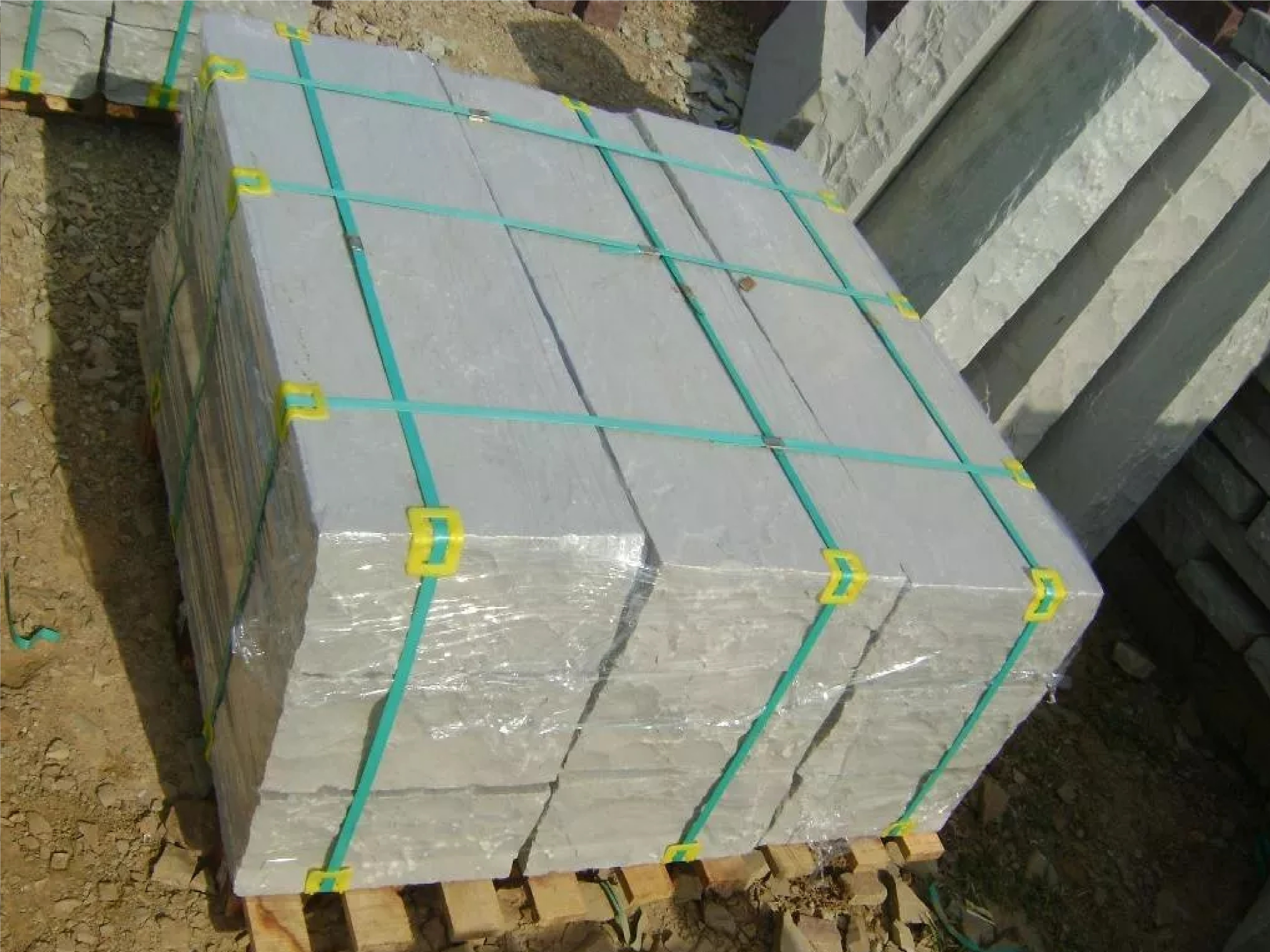 Kandla Grey Sandstone Stair Treads - Application: Courtyard