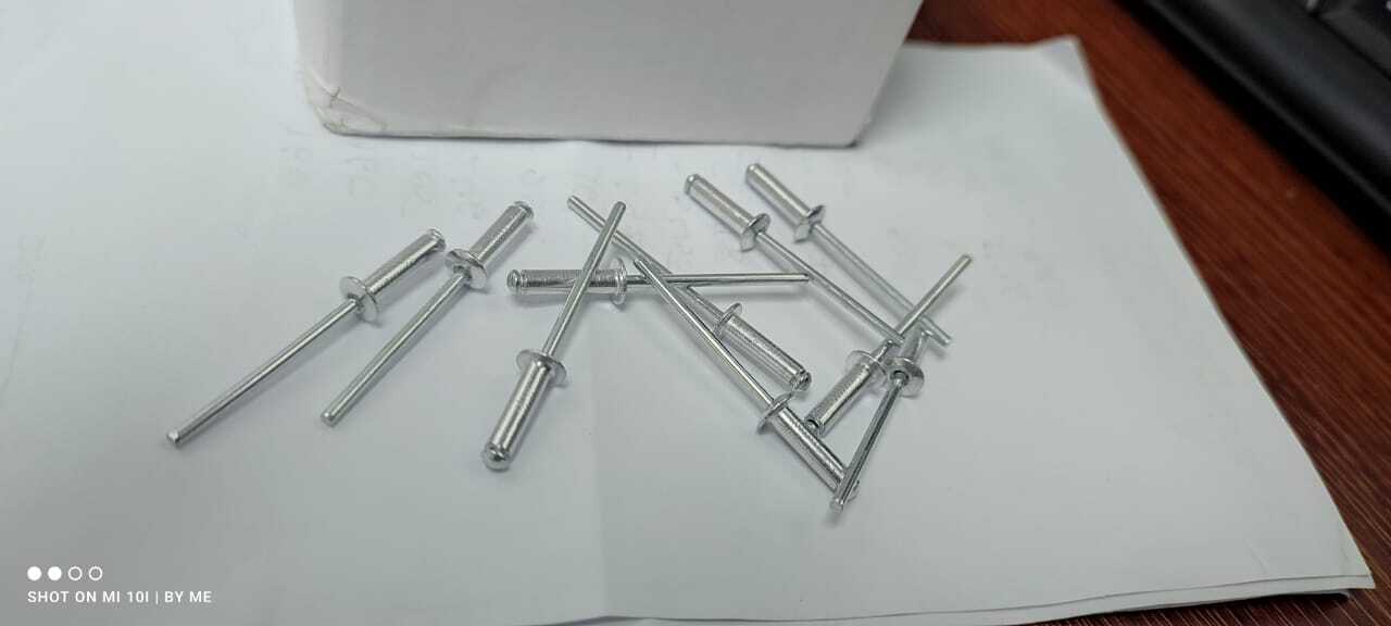 Blind Rivets - Aluminum & Steel, 1/8 To 3/16 Inches Sizes, Corrosion Resistant, Light Weight, Easy To Fix With Dome Head Design