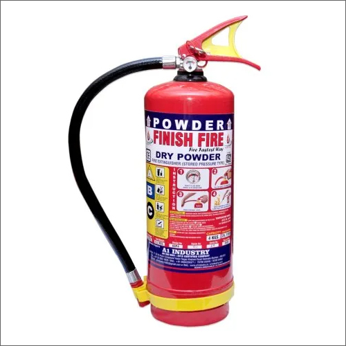 ABC Type Fire Extinguisher - Mild Steel, Red Color | 1 Year Warranty, Ideal for Commercial and Industrial Fire Safety