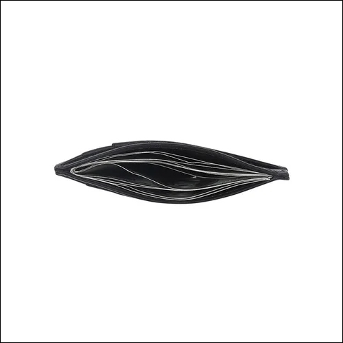 Slim Leather Wallet - Handmade Design, Black Color | Unisex Usage For Industrial Needs