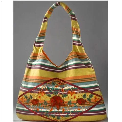 Cream Designer Cotton Bags