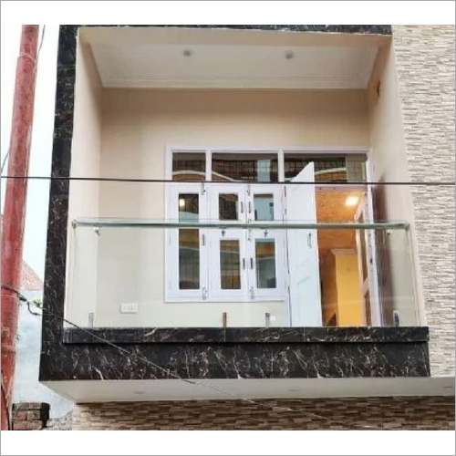किसी भी रंग का टेम्पर्ड ग्लास एसएस बालकनी रेलिंग