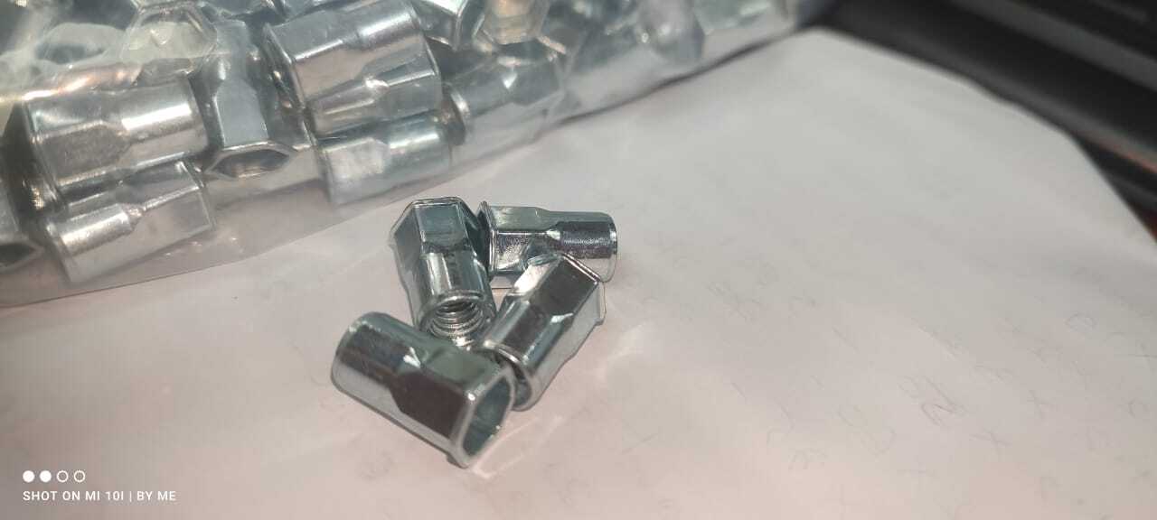 Insert Rivet Nuts - Zinc, Size M3 To M12 | 3mm To 12mm Height, Screw-in/hammer-in Insertion, External Protrusions Prevent Rotation
