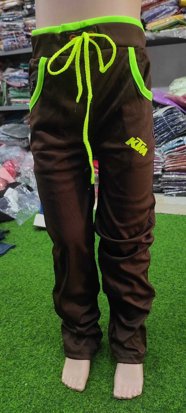 Kids Track Pant - Lycra Stretchable 2 Way, Sizes 22-36 In 6 Vibrant Colors