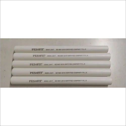 25 एमएम पेसोफिट पीवीसी लाइट कंडिट पाइप आवेदन: निर्माण
