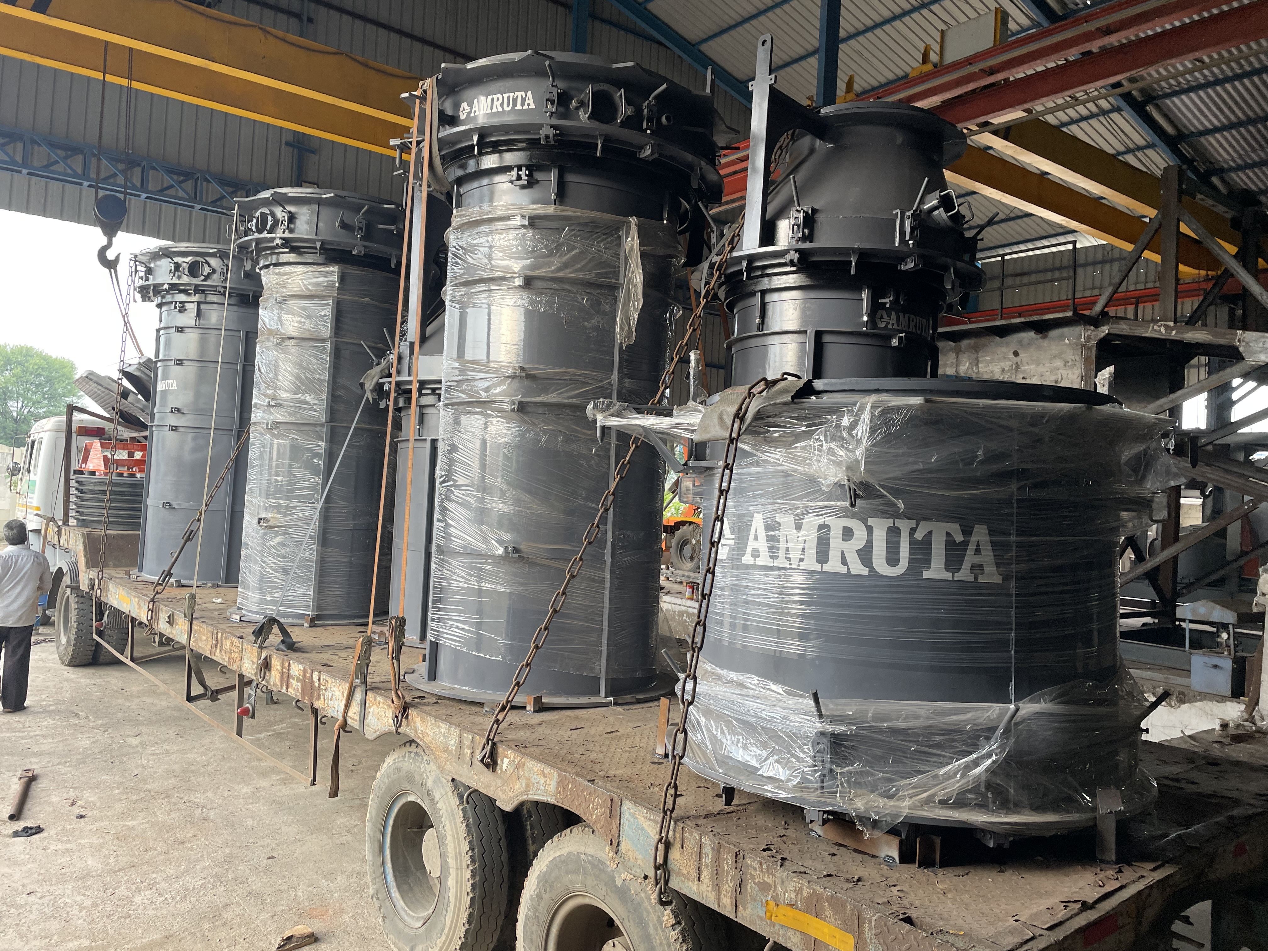 Concrete Box Culvert Making Machine Capacity: Pipe From Dia 300 Mm To 1200 Mm