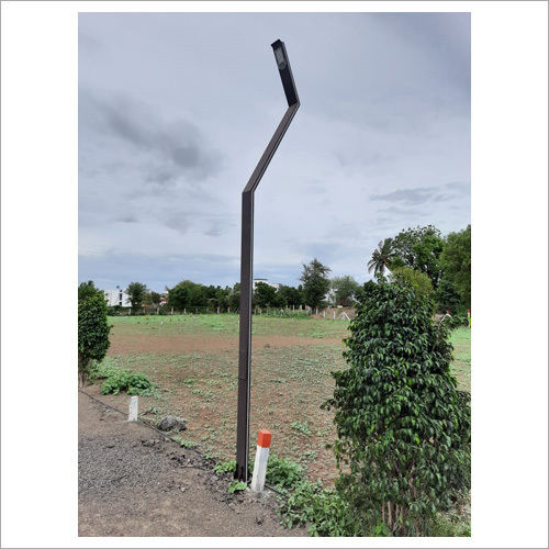 Silver Rectangular Lighting Pole
