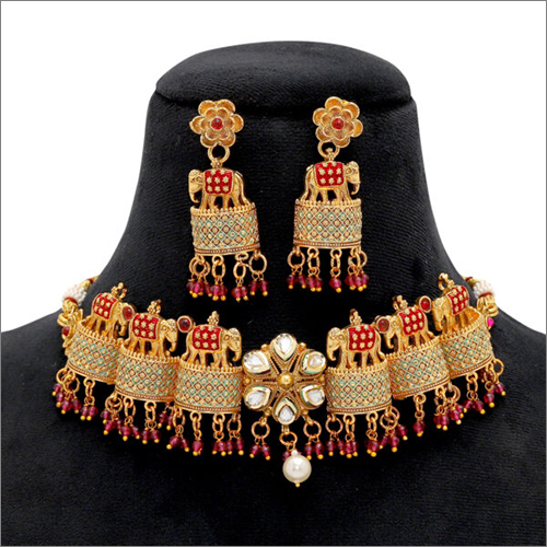 Wedding Gold Plating Necklace Set For Women