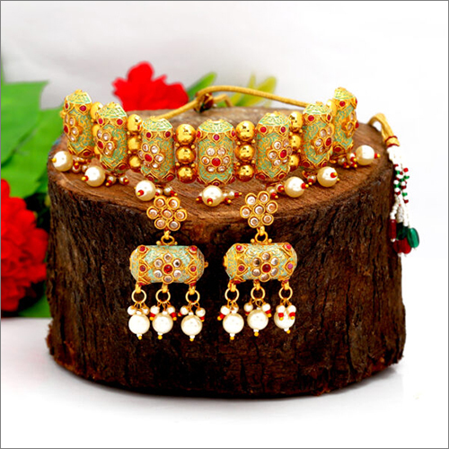 Gold Plating Necklace Set - Elegant Gold Material, Necklace And Earring Set | Perfect For Gifts And Parties, Ideal Jewelry For Women