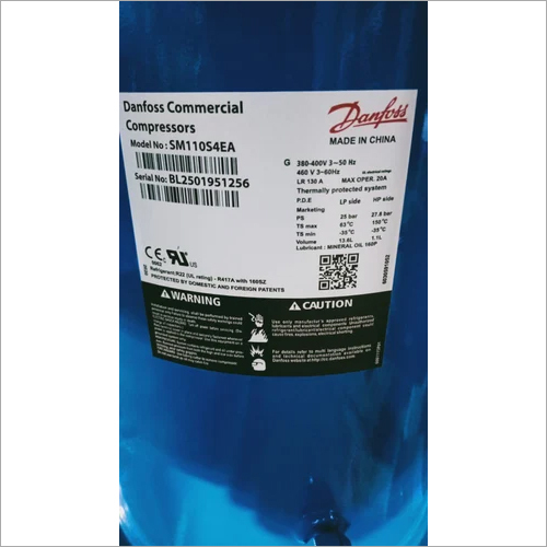 Danfoss Commercial Scroll Compressor - Different Size, Blue | Industrial Use, Warranty Included