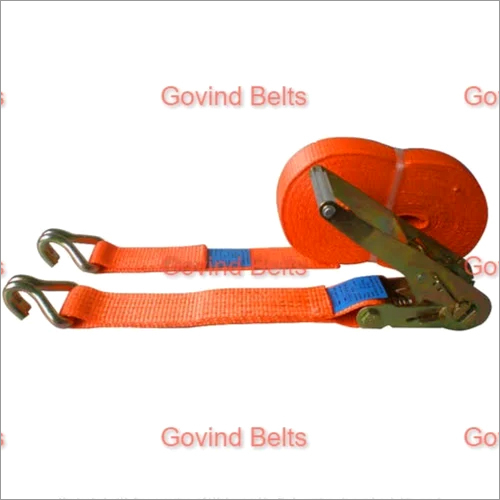 Polyester Cargo Lashing Belt - 50 Mm Width, 10 Mtr Length, Orange Color | Strong And Reliable For Commercial Use